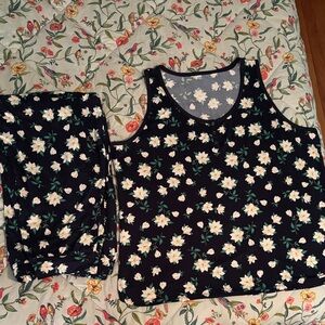 Draper James Navy Magnolia Floral Pajama Set